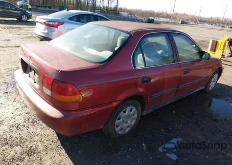 1998 Honda Civic Lx from USA, damaged, VIN 1HGEJ6676WL022216